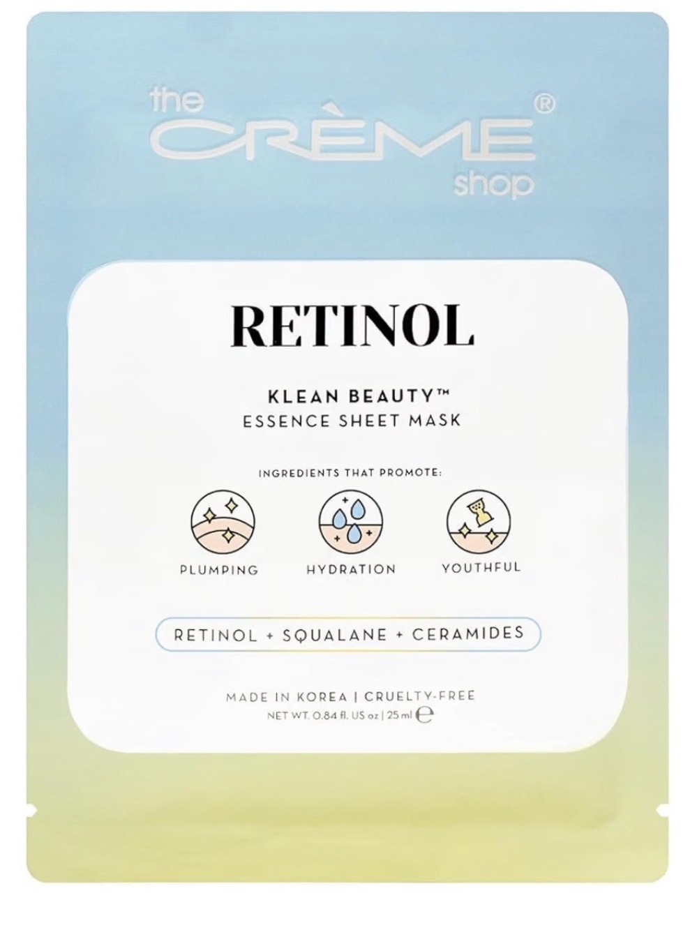 The Creme Shop Retinol Klean Beauty Essence Mask